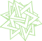 Light green geometric icon